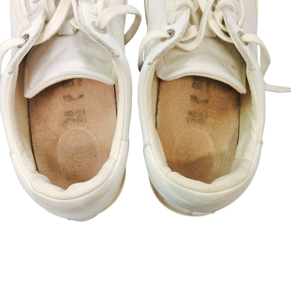 Birkenstock Bend Low White Leather Sneakers Shoes EU 38 US 7-7.5 - Picture 5 of 10